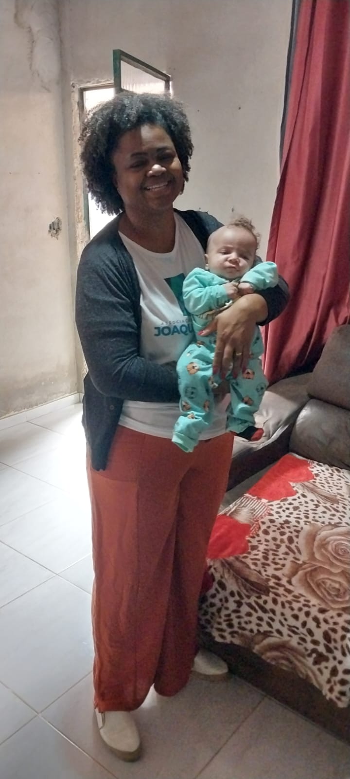 Momento feliz na associação